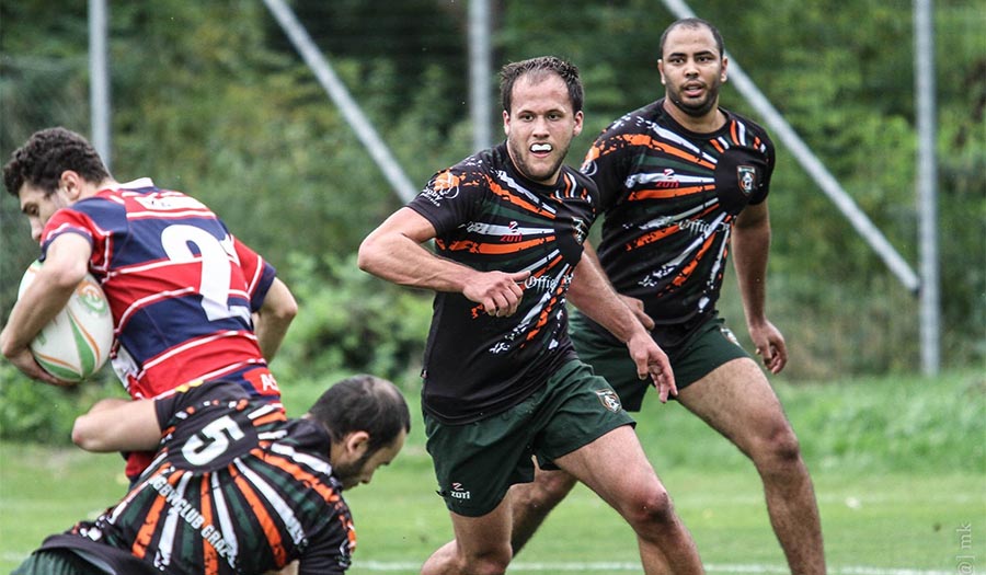 Herren des Rugby Club Graz im Spiel